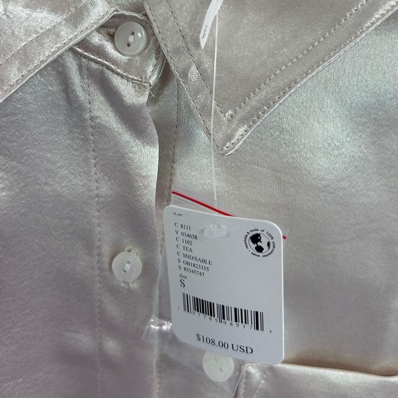 Free people silk button down - Picture 2 of 4